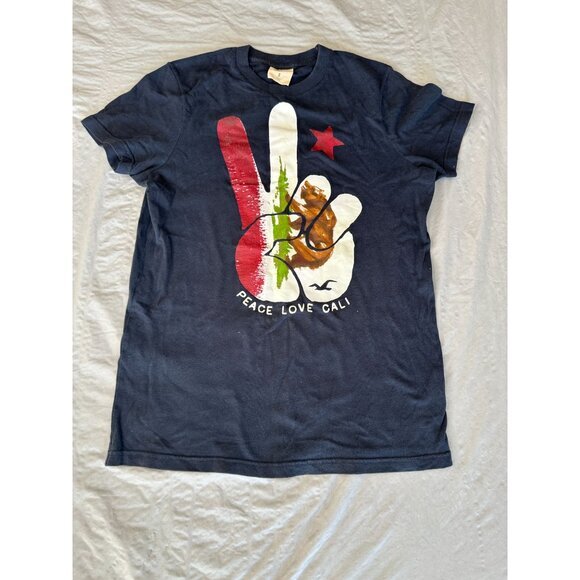 Hollister Womens Blue‎ Shirt Small short sleeve t-shirt round neck 100% cotton - Picture 2 of 7